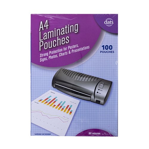 Laminating Pouches A4 Box 100pk