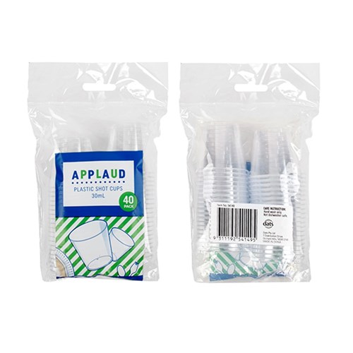 Shot Glass Pk40x30ml Clear