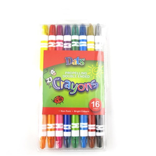 Crayon Propelling Double Ended 8pk in PVC Wallet