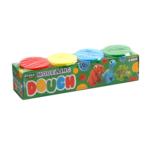 Toys Dough Modelling 4pk 4 Cols 53gr EACH