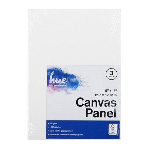 Canvas Art 3Pk 3mm 5x7in P3.1 FSC Mix 70% Panel