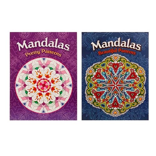 Book Colouring Mandalas Patterns 24sheets