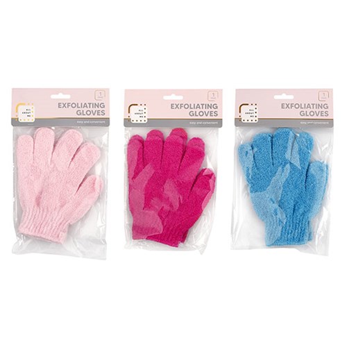Glove Exfoliating 1 Pair Asstd Cols