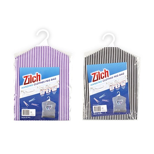 Peg Bag w PS Hanger 2 Asstd Cols