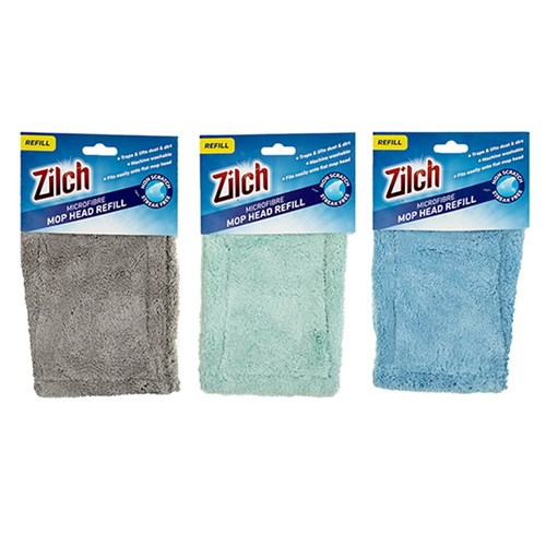 Mop Head Refill Microfibre 3 Asstd Cols Fits Item 56942