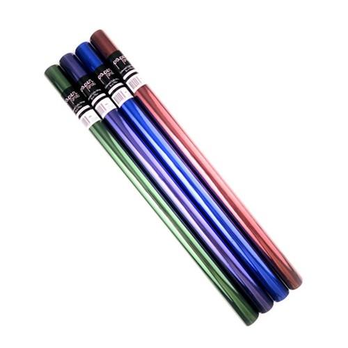 Wrap Cello Coloured 3Mx70cm 25micron 38mm Core PDQ 4 Asstd