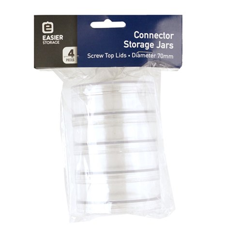 Stackable Storage Containers Pk 4 70mm