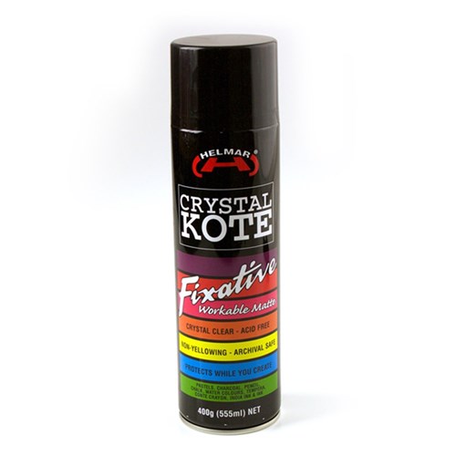 Helmar Crystal Kote Matte Fixative Spray 400g