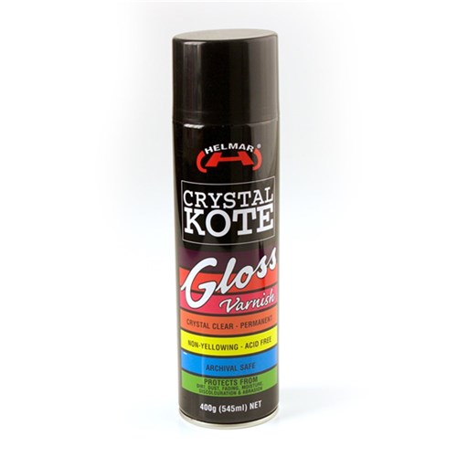 Helmar Crystal Kote Gloss Varnish Spray