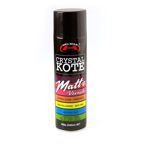 Helmar Crystal Kote Matte Varnish Spray