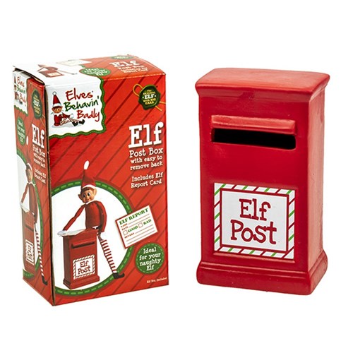 Xmas Elves BB Elf Post Box 8x5.5x14cm