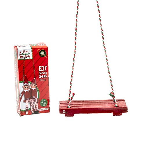 Xmas Elves BB Elf Swing 13x5cm w String in SRT