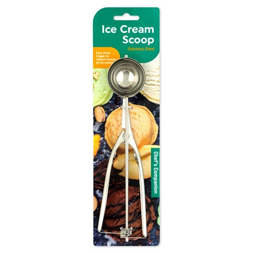 Ice Cream Scoop w Trigger Stainless Steel 4.5cm Dia