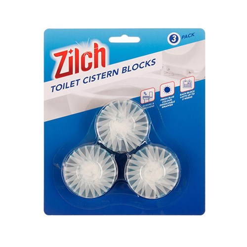 Toilet Cistern Block Long Lasting Blue Pk3