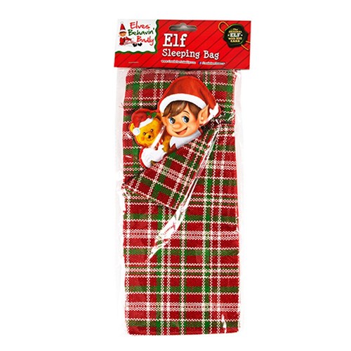 Xmas Elves BB Elf Sleeping Bag w Pillow 12x30cm
