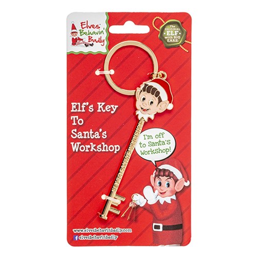 Xmas Elves BB Santa Workshop Keyring in SRT