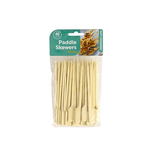 Skewer Paddle Bamboo 12cmx3mm Pk40