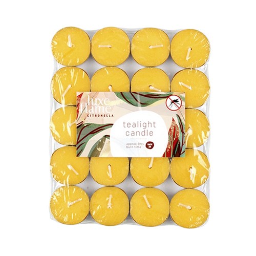 Candle Citronella Tealights 3 Hour Pk20