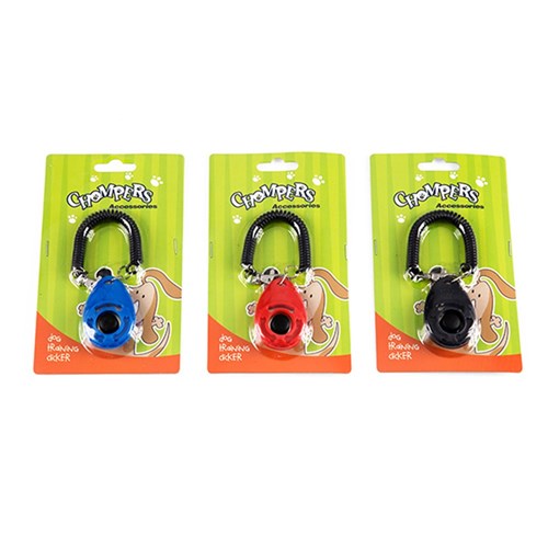 Dog Training Clicker 3 Asstd Colours Pk1