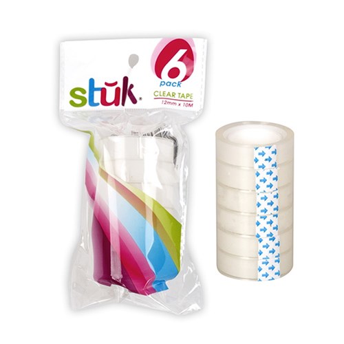 Tape Refill Clear 12mm x 10M 6pk