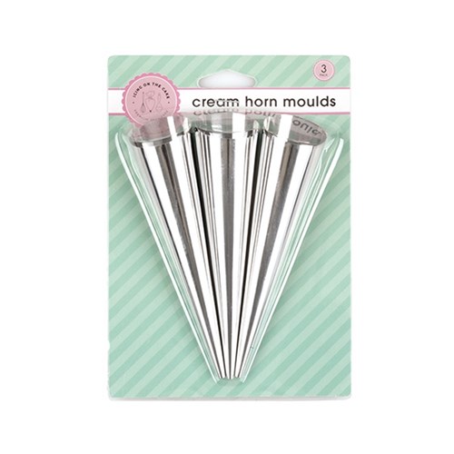 Mould Cream Horns Stainless Steel Pk3