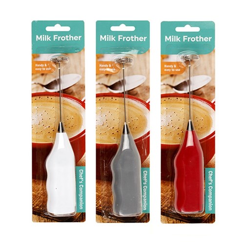 Milk Frother Battery Operated 3 Asst Cols