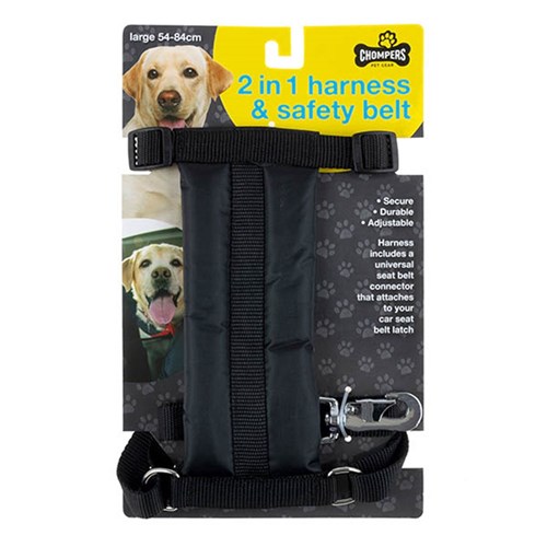 Harness Pet 2 in 1 with Safety Seat Belt 54-84cm Large