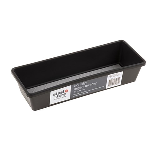 Shelf Organiser Non Slip Tray 9x24.5x5cm