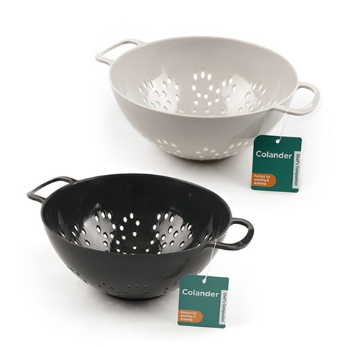 Colander Plastic 23cm Dia 2 Asstd Colours