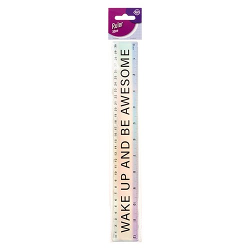 Ruler 30cm Plastic Laser w Quote