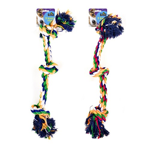 Dog Toy Rope 60cm 2 Asstd