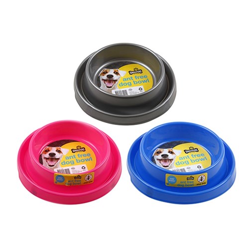 Bowl Pet Anti Ant 22.5cm 2 Asstd Colours