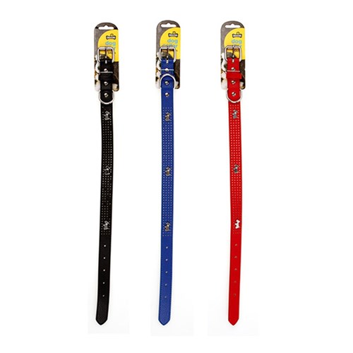 Collar Dog 2.5x54cm 3 Asstd Colours