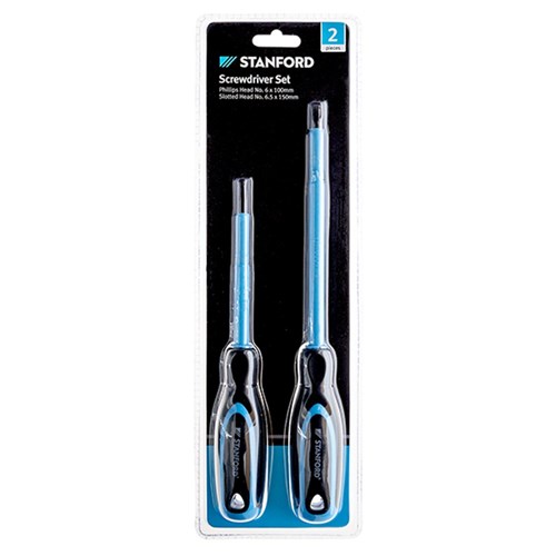 Screwdriver Set 2Pc Phillips & Slotted