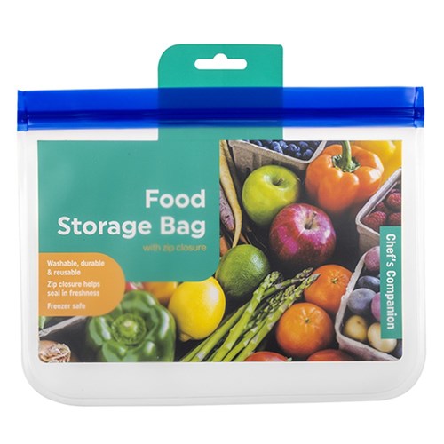 Food Storage Zipper Bag PEVA Pk1 26x20cm