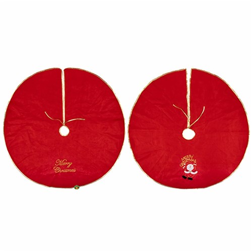 Tree Skirt 120cm Xmas 2 Asstd
