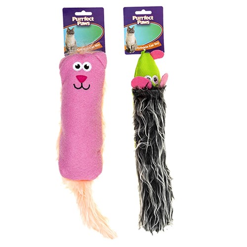 Cat Toy Crinkle Rat & Cat