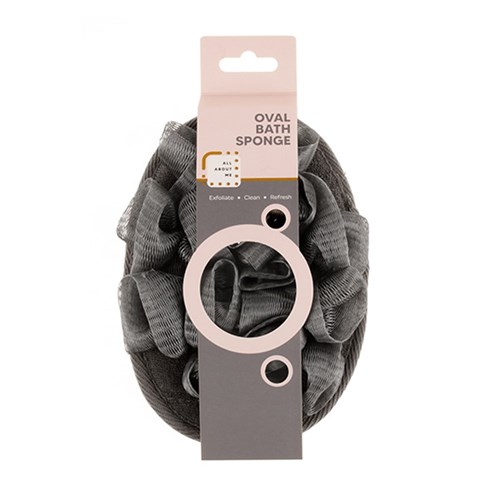 Bode Sponge Bath Oval Charcoal Colour