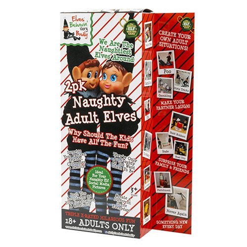 Xmas Elves BB Elf Boy Girl Black Mixed 2pk