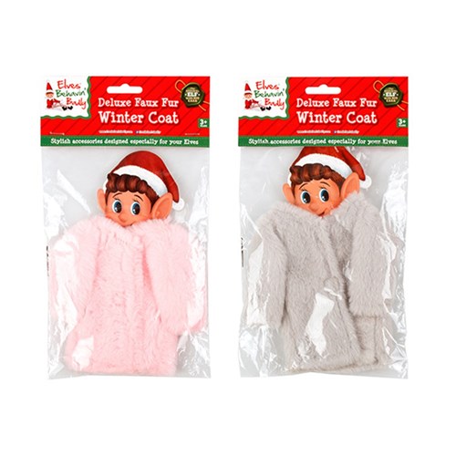 Xmas Elves BB Faux Fur Coat for Elf