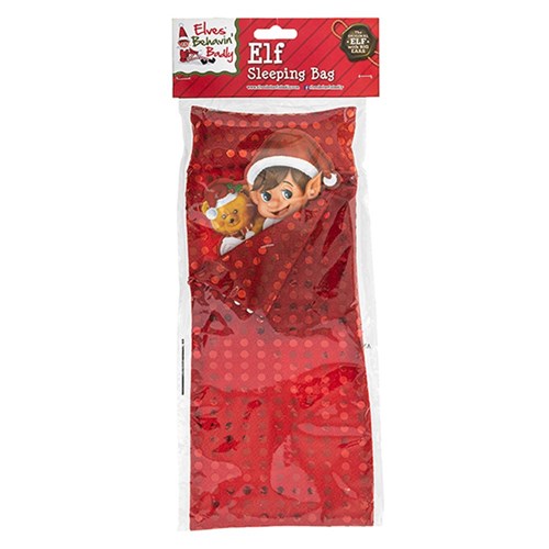 Xmas Elves BB Sequin Sleeping Bag w/ Stuffed Pillow