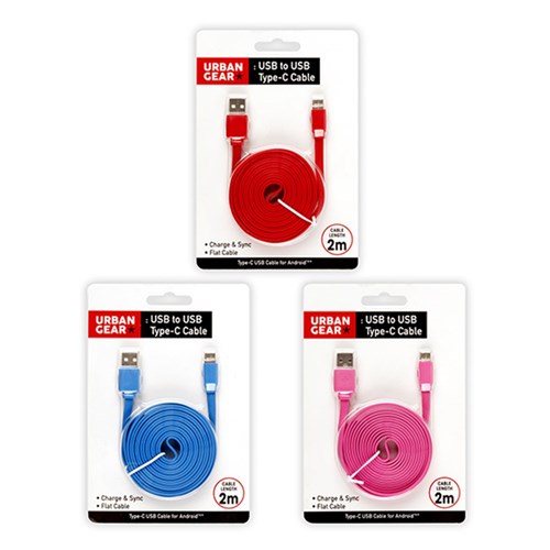 USB-C Cable 2M (for Android) 3 Asstd