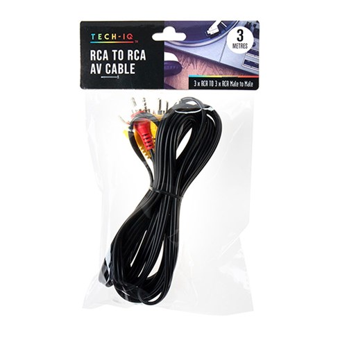 RCA to RCA Audio/Video Cable 3M Red/White/Yellow