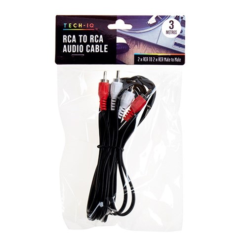 RCA to RCA Audio Cable 3M Red/White