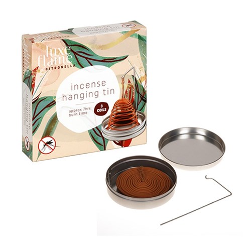 Candle Citronella Hanging in Tin Incense 3pk 10.2x2.6cm