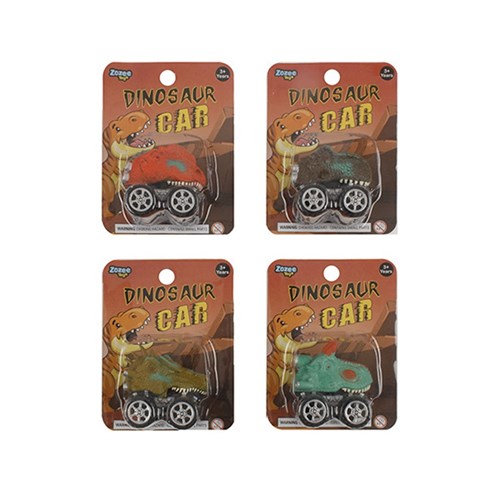 Toys Cars Dinosaur w Pull Back 4 Asstd