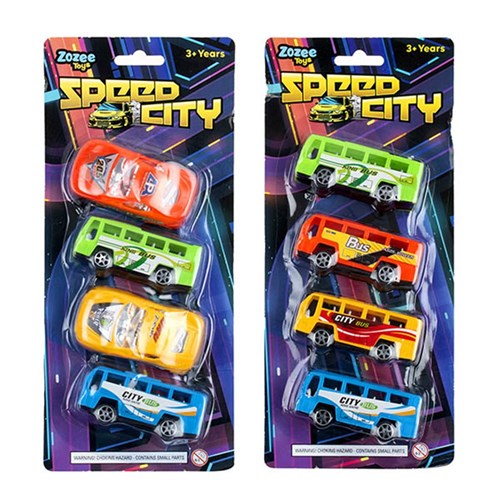 Toys Cars 4pk 2 Asstd