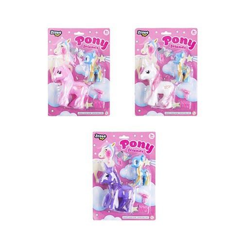Toys Doll Pony Set 3 Asstd