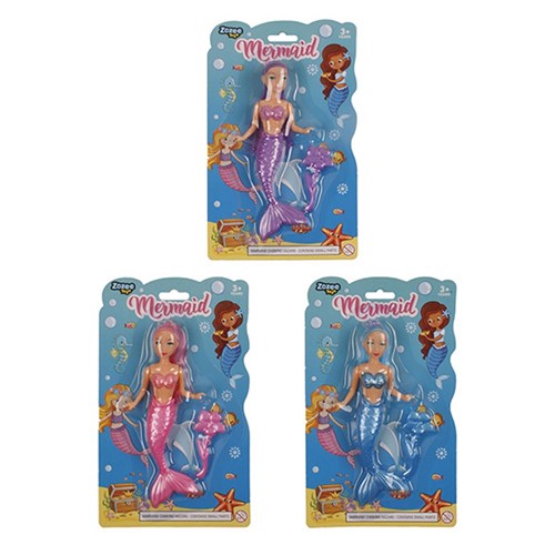 Toys Doll Mermaid 3 Asstd