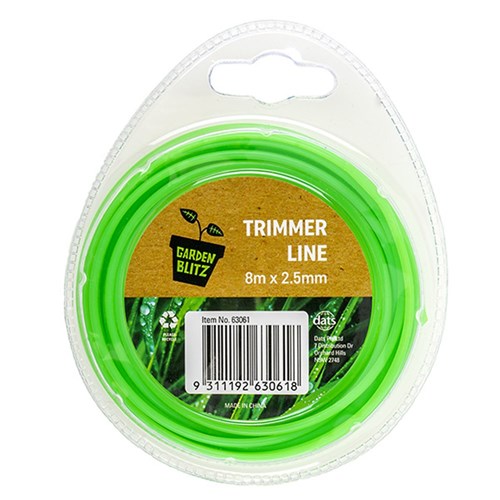 Garden Trimmer Line 8Mx2.5mm